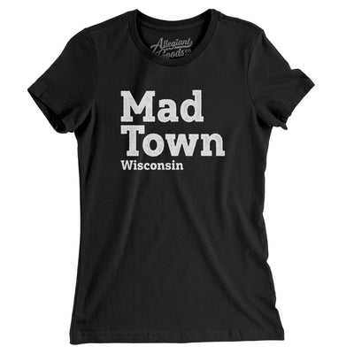 Mad-Town Women's T-Shirt-Black-Allegiant Goods Co. Vintage Sports Apparel