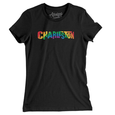 Charleston South Carolina Pride Women's T-Shirt-Black-Allegiant Goods Co. Vintage Sports Apparel