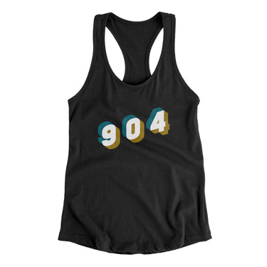 Jacksonville 904 Area Code Women's Racerback Tank-Allegiant Goods Co. Vintage Sports Apparel