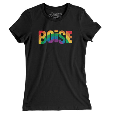Boise Idaho Pride Women's T-Shirt-Allegiant Goods Co. Vintage Sports Apparel