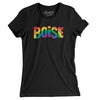 Boise Idaho Pride Women's T-Shirt-Black-Allegiant Goods Co. Vintage Sports Apparel