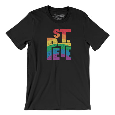 St. Petersburg Florida Pride Men/Unisex T-Shirt-Black-Allegiant Goods Co. Vintage Sports Apparel