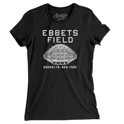 Ebbets Field Women's T-Shirt-Black-Allegiant Goods Co. Vintage Sports Apparel