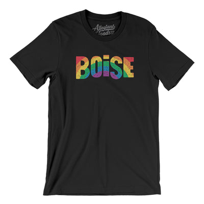 Boise Idaho Pride Men/Unisex T-Shirt-Black-Allegiant Goods Co. Vintage Sports Apparel