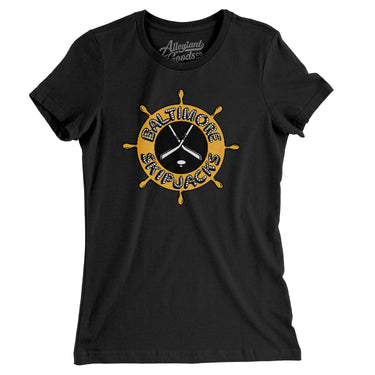 Baltimore Skipjacks Hockey Women's T-Shirt-Allegiant Goods Co. Vintage Sports Apparel