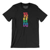 Toledo Ohio Pride Men/Unisex T-Shirt-Black-Allegiant Goods Co. Vintage Sports Apparel