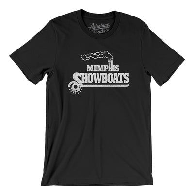 Memphis Showboats Football Men/Unisex T-Shirt-Black-Allegiant Goods Co. Vintage Sports Apparel