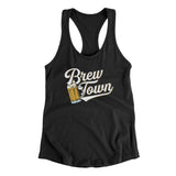 Brew Town Women's Racerback Tank-Allegiant Goods Co. Vintage Sports Apparel