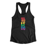 Toledo Ohio Pride Women's Racerback Tank-Allegiant Goods Co. Vintage Sports Apparel