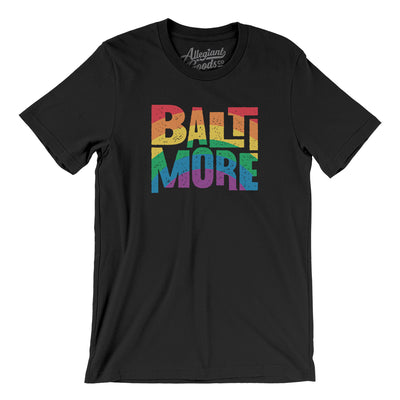 Baltimore Maryland Pride Men/Unisex T-Shirt-Black-Allegiant Goods Co. Vintage Sports Apparel
