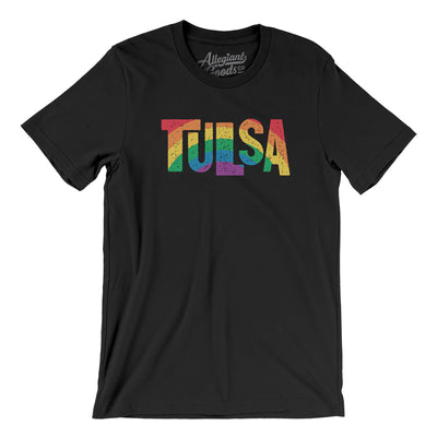Tulsa Oklahoma Pride Men/Unisex T-Shirt-Black-Allegiant Goods Co. Vintage Sports Apparel