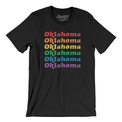 Oklahoma Pride Men/Unisex T-Shirt-Black-Allegiant Goods Co. Vintage Sports Apparel