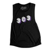 Denver 303 Area Code Women's Flowey Scoopneck Muscle Tank-Black-Allegiant Goods Co. Vintage Sports Apparel