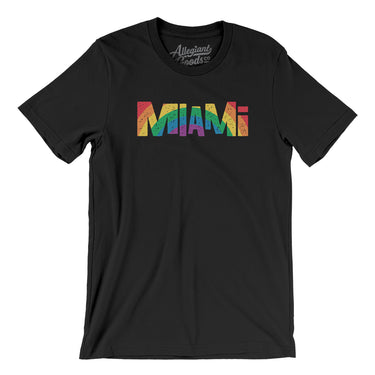 Miami Florida Pride Men/Unisex T-Shirt-Allegiant Goods Co. Vintage Sports Apparel