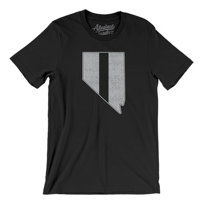 Nevada Helmet Stripe Men/Unisex T-Shirt-Black-Allegiant Goods Co. Vintage Sports Apparel