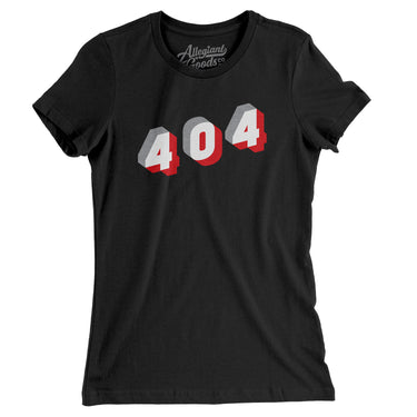 Atlanta 404 Area Code Women's T-Shirt-Allegiant Goods Co. Vintage Sports Apparel