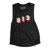 Tampa 813 Area Code Women's Flowey Scoopneck Muscle Tank-Allegiant Goods Co. Vintage Sports Apparel