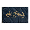 St. Louis Missouri Wall Flag (Blue & Gold)-Wall Flag - 36"x60"-Allegiant Goods Co. Vintage Sports Apparel