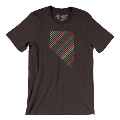 Nevada Pride State Men/Unisex T-Shirt-Brown-Allegiant Goods Co. Vintage Sports Apparel