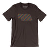 Nebraska Pride State Men/Unisex T-Shirt-Brown-Allegiant Goods Co. Vintage Sports Apparel