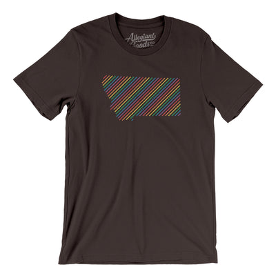 Montana Pride State Men/Unisex T-Shirt-Brown-Allegiant Goods Co. Vintage Sports Apparel