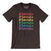 Florida Pride Men/Unisex T-Shirt-Chocolate/Brown-Allegiant Goods Co. Vintage Sports Apparel