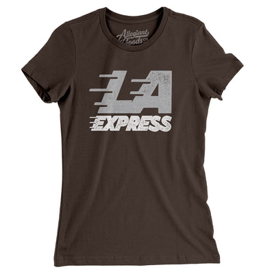 Los Angeles Express Football Women's T-Shirt-Allegiant Goods Co. Vintage Sports Apparel