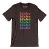 Idaho Pride Men/Unisex T-Shirt-Chocolate/Brown-Allegiant Goods Co. Vintage Sports Apparel