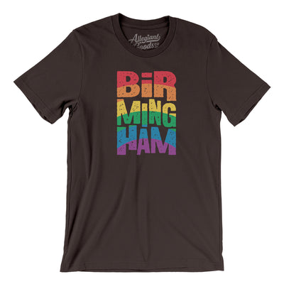Birmingham Alabama Pride Men/Unisex T-Shirt-Brown-Allegiant Goods Co. Vintage Sports Apparel