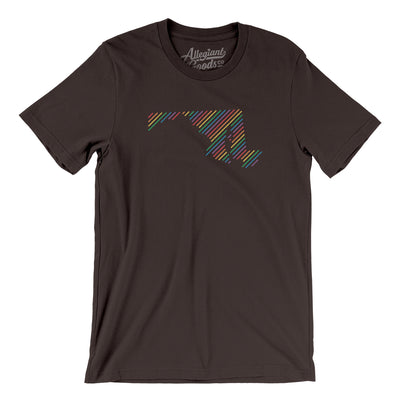 Maryland Pride State Men/Unisex T-Shirt-Brown-Allegiant Goods Co. Vintage Sports Apparel