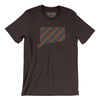 Connecticut Pride State Men/Unisex T-Shirt-Brown-Allegiant Goods Co. Vintage Sports Apparel