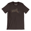 Massachusetts Pride State Men/Unisex T-Shirt-Brown-Allegiant Goods Co. Vintage Sports Apparel