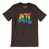 Atlanta Georgia Pride Men/Unisex T-Shirt-Brown-Allegiant Goods Co. Vintage Sports Apparel