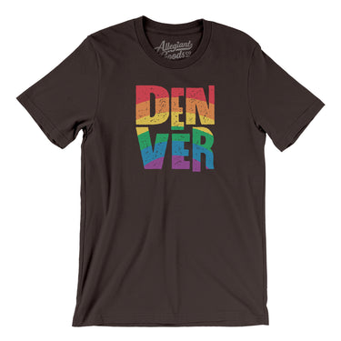 Denver Colorado Pride Men/Unisex T-Shirt-Allegiant Goods Co. Vintage Sports Apparel
