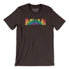 Miami Florida Pride Men/Unisex T-Shirt-Brown-Allegiant Goods Co. Vintage Sports Apparel
