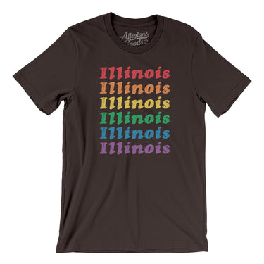 Illinois Pride Men/Unisex T-Shirt-Allegiant Goods Co. Vintage Sports Apparel