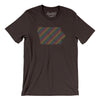 Iowa Pride State Men/Unisex T-Shirt-Brown-Allegiant Goods Co. Vintage Sports Apparel