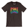 Portland Oregon Pride Men/Unisex T-Shirt-Brown-Allegiant Goods Co. Vintage Sports Apparel