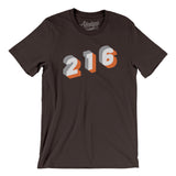 Cleveland 216 Area Code Men/Unisex T-Shirt-Allegiant Goods Co. Vintage Sports Apparel