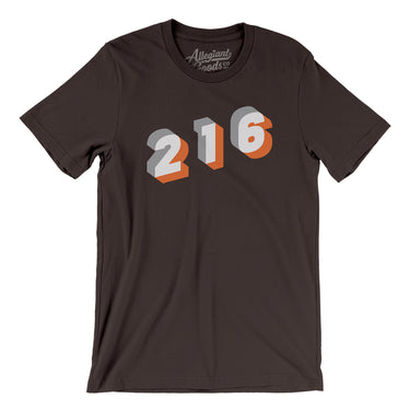 Cleveland 216 Area Code Men/Unisex T-Shirt-Allegiant Goods Co. Vintage Sports Apparel