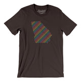 Georgia Pride State Men/Unisex T-Shirt-Allegiant Goods Co. Vintage Sports Apparel
