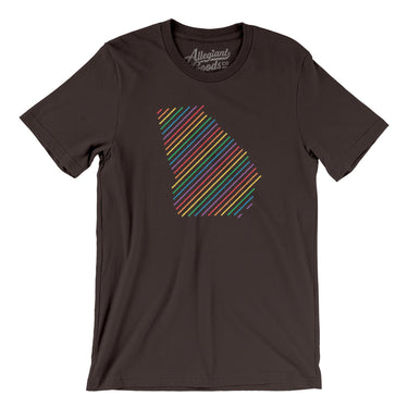 Georgia Pride State Men/Unisex T-Shirt-Allegiant Goods Co. Vintage Sports Apparel