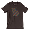 Georgia Pride State Men/Unisex T-Shirt-Brown-Allegiant Goods Co. Vintage Sports Apparel