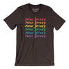 New Jersey Pride Men/Unisex T-Shirt-Chocolate/Brown-Allegiant Goods Co. Vintage Sports Apparel