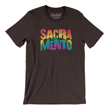 Sacramento California Pride Men/Unisex T-Shirt-Allegiant Goods Co. Vintage Sports Apparel