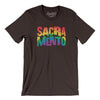 Sacramento California Pride Men/Unisex T-Shirt-Brown-Allegiant Goods Co. Vintage Sports Apparel