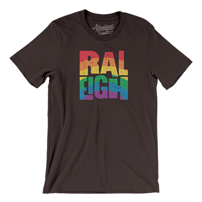 Raleigh North Carolina Pride Men/Unisex T-Shirt-Brown-Allegiant Goods Co. Vintage Sports Apparel