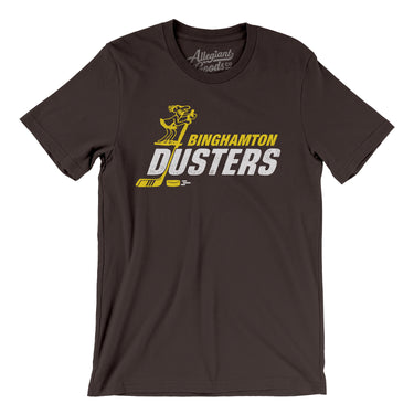 Binghamton Dusters Hockey Men/Unisex T-Shirt-Allegiant Goods Co. Vintage Sports Apparel
