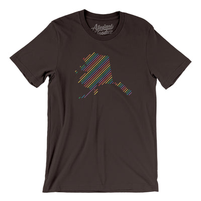 Alaska Pride State Men/Unisex T-Shirt-Brown-Allegiant Goods Co. Vintage Sports Apparel