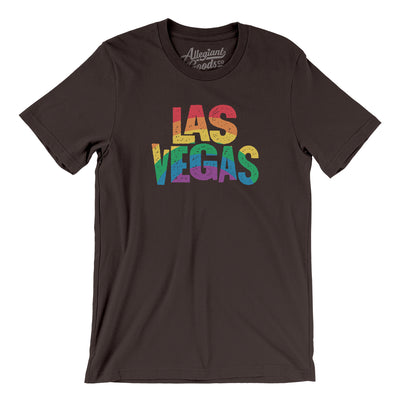 Las Vegas Nevada Pride Men/Unisex T-Shirt-Brown-Allegiant Goods Co. Vintage Sports Apparel
